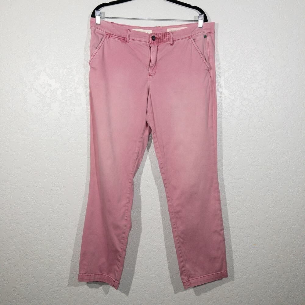 Pilcro x Anthropologie‎ Pink Hyphen Straight Jeans Size 32 - Picture 2 of 10